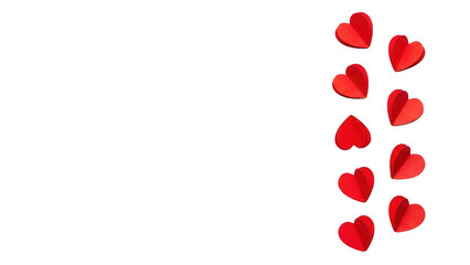 modern card border, isolated on white a transparent background, valentine special