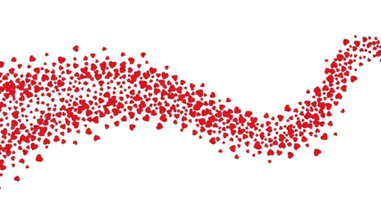 modern card border, isolated on white background, valentine special