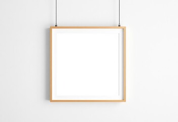 Sleek modern frame hangs on a textured white wall, house, texture