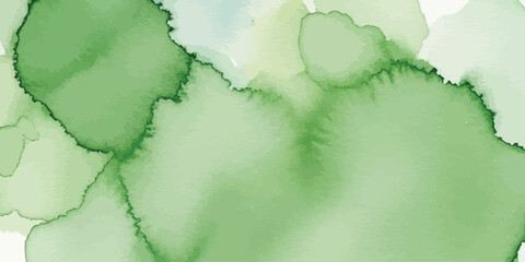 Vector abstract green alcohol ink background texture Watercolor fluid art surface design in sage and mint colors