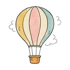 Obraz premium PNG Colorful whimsical hot air balloon