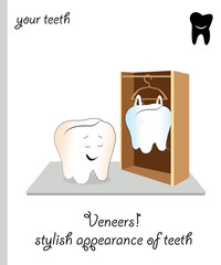 Funny Teeth vector new clothes tooth enamel.eps