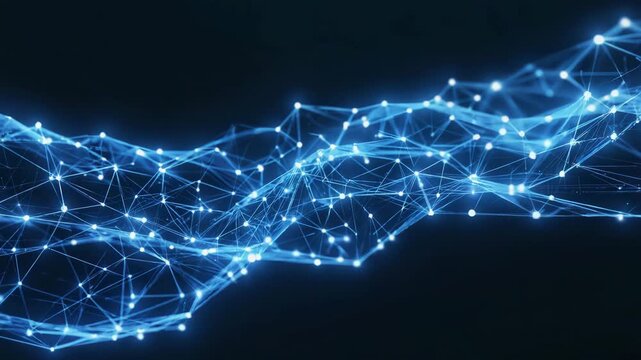 The lines reorganize dynamically into new patterns The camera remains locked Light intensity pulses smoothly Cinematic realism