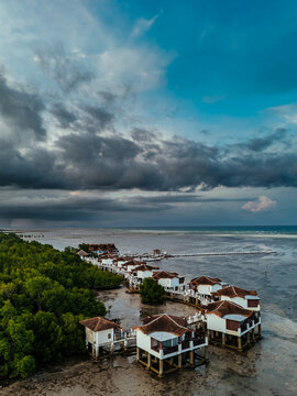 Scenic view of Puerto Princesa, Palawan, highlighting lush tropical landscapes, clear coastal waters, and the natural beauty of this peaceful island city
