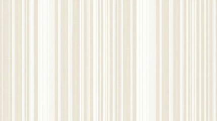 Obraz premium Beige and white striped linen texture suitable for wallpaper and background design featuring vertical stripes in light beige and cream color