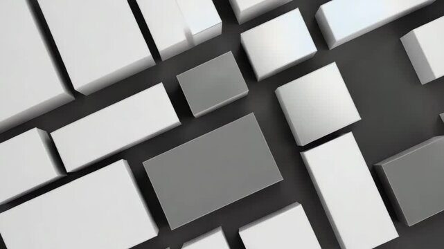 Grid elements slide gently into alignment The camera remains locked Subtle glow accents appear briefly Cinematic realism