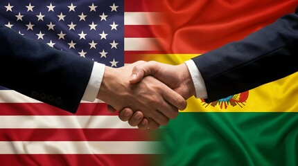 Meeting of leaders from the United States and Bolivia during a discussion on trade and cooperation in a formal setting Generative AI