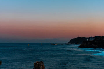 해질녘 색이 아름다운 동해안