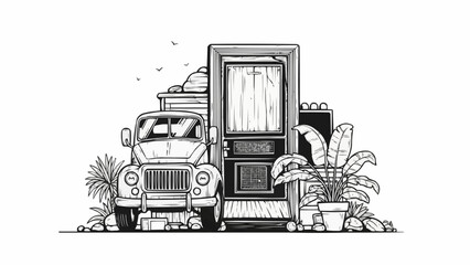 tractor with trailer © Ahmad