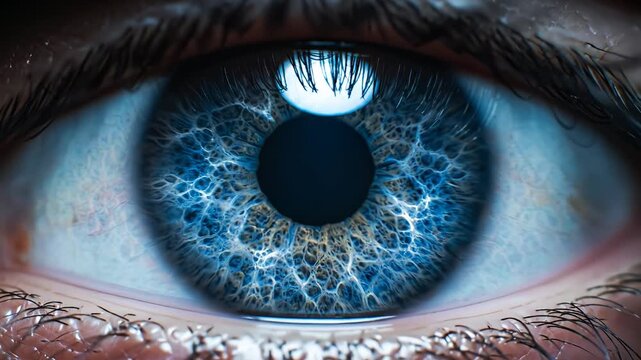 Closeup of a human eye