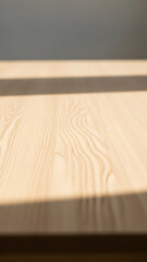 Natural Wood Grain Texture on Table, Indoor, Close-up Photography, Bright Lighting, Minimalist Design