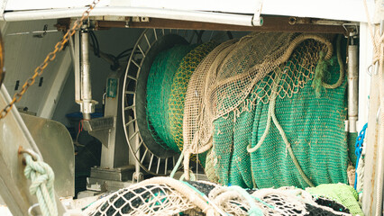 Fishing Net Winch on Commercial Vessel