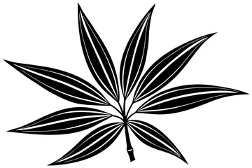 Beautiful shiloutte leaf for USA Designer © Alina