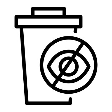 privacy line icon