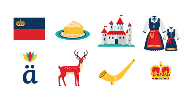 Collection of Liechtenstein National Symbols and Cultural Icons