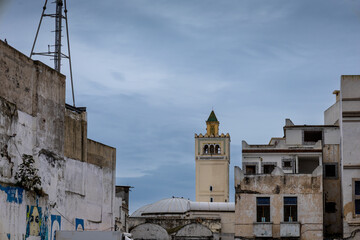 Skyline with a mosque, Bizerte, Tunisia