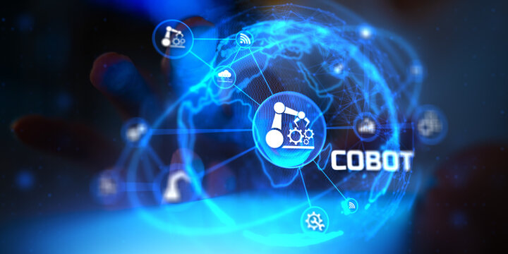 Cobot Collaboration Technology for Smart Manufacturing and Automation. - Powered by Adobe