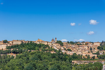 Stunning view of medieval town Urbino nestled in the hills of Marche, Italy