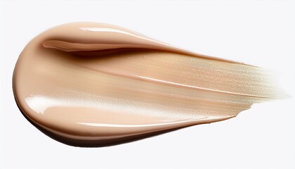 Fototapeta premium creamy light beige cosmetic smear