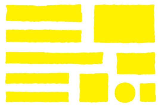 Doodle hand drawn frames with irregular uneven shapes, curved picture and painting frameworks, organic forms, colorful squares with wavy rough edges, wavy irregular rectangles 