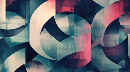 Geometric illustration of textured shapes creating an abstract background in various colors and patterns for decorative use in digital art