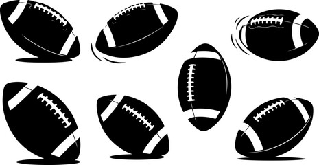Fototapeta premium American Football Icon Set