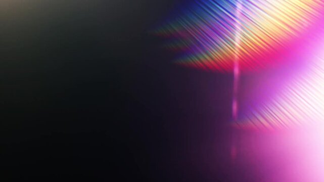 Real Shooted Cinematic Lens Flare Overlay on Black Background at 1000fps Slow Motion.