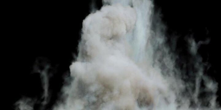 Subtle fog appears in opposite corners, framing the empty black space. Atmospheric overlay for cinematic titles, horror, or suspenseful scenes