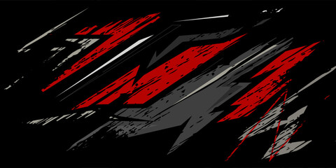 Automotive realistic geometric sticker stripes © adi mustofa