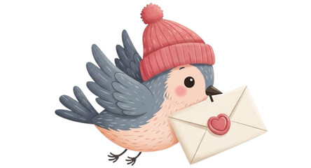 Obraz premium bird with letter