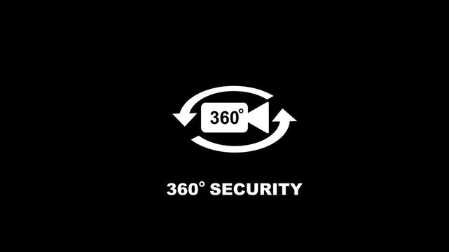 360 degree security camera surveillance symbol monitoring
