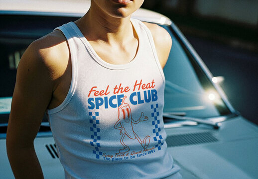 Male Tank Top Mockup