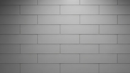 Fototapeta premium Gray Subway Tile Wall with Smooth Surface and Modern Aesthetic