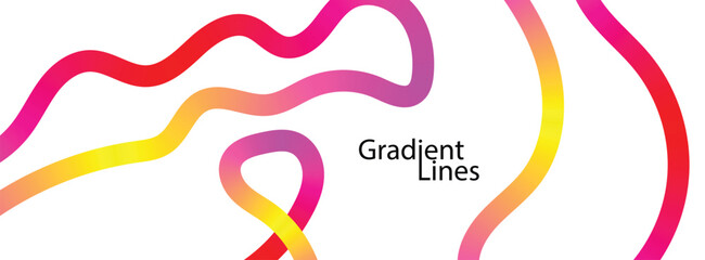 Obraz premium colorful gradient wave creative design templates Abstract Musik Festival colorful gradient wave creative design templates colorful gradient line gradient wavy lines pattern 
