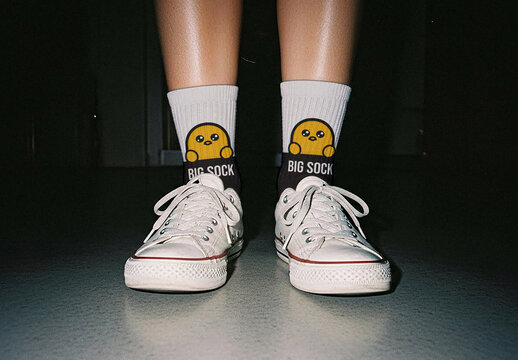 Long Socks Mockup