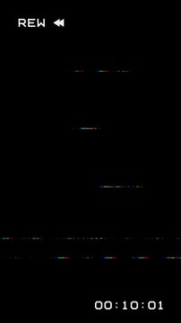 VHS tape rewind vertical animation