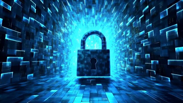 Firewall protection. Internet cyber security. Hightech. Technology. Encryption and decryption.