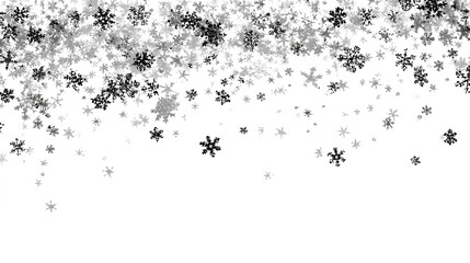 Snow falling snowflakes snowfall snowstorm design element white background stock illustration