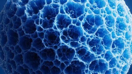 Conceptual representation of the ocean as a living blue sphere made of flowing water currents, symbolizing the importance of ocean protection for World Oceans Day.