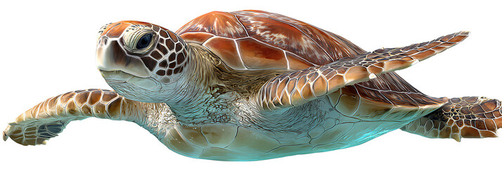 tortoise on transparent