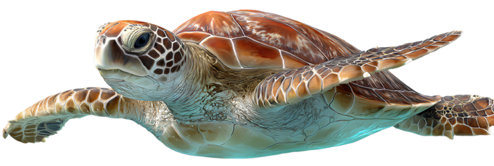 tortoise on transparent