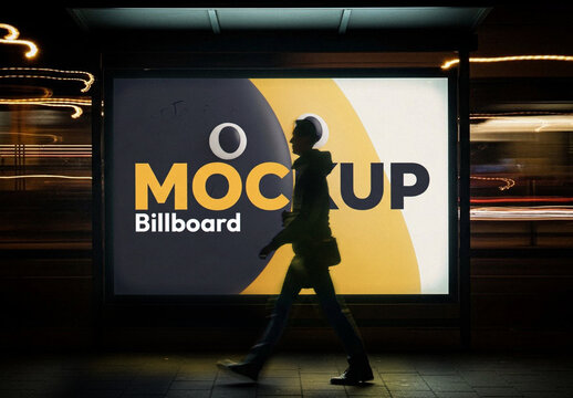 Subway Billboard Mockup