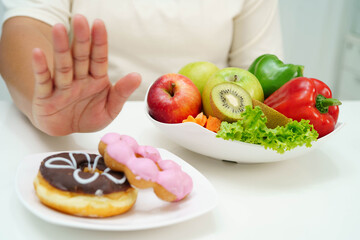 Junk food no good health eating for diet.