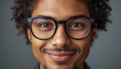 A smiling man with glasses and a friendly expression in a studio setting