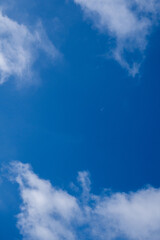 Obraz premium Blue Sky with White Clouds.