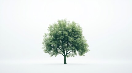 Obraz premium Majestic tree growth serene environment nature photography minimalist style central perspective symbol of life and resilience