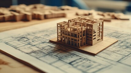 Architectural model creation event studio workspace 3d design project creative environment close-up viewpoint innovative concept