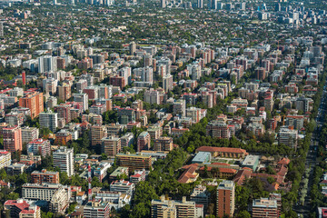 Fototapeta premium panoramic view of the city of Santiago, Chile