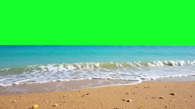 beach green screen background.