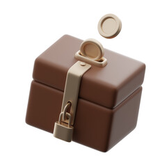 Charity box 3d illustration